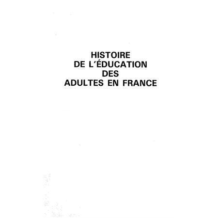 Histoire de l'éducation des adultes en France