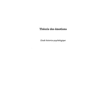 Théories des émotions