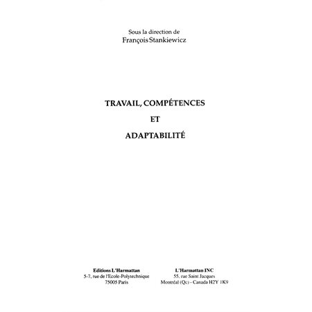 Travail Compétences et Adaptabilité