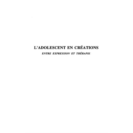 Adolescent en créations l'