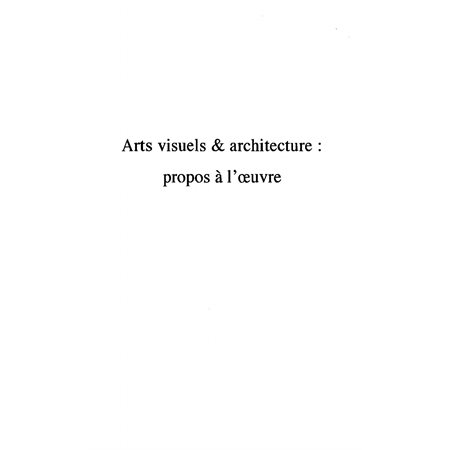 Arts visuels et architecture