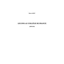 Leçons au Collège de France