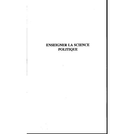 Enseigner la science politique