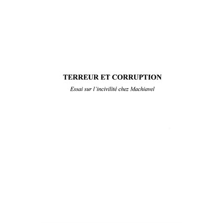 Terreur et corruption