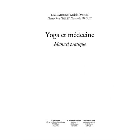 Yoga et médecine manuel pratique