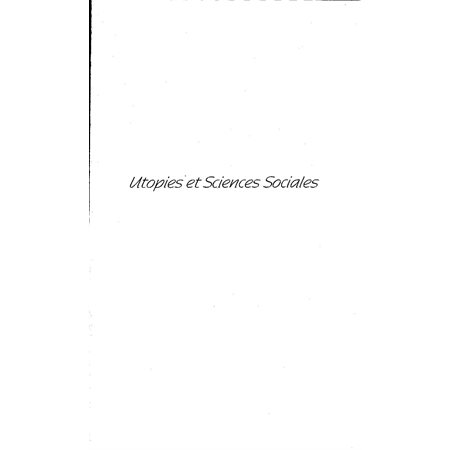 Utopies et Sciences Sociales