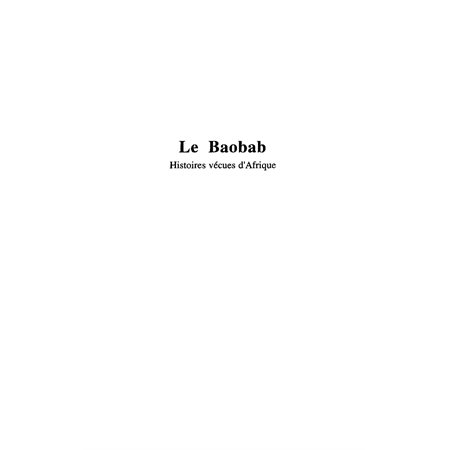 LE BAOBAB