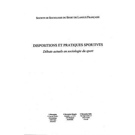 Dispositions et pratiques sportives