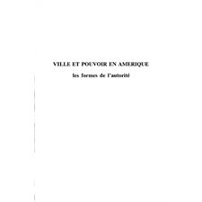 VILLE ET POUVOIR EN AMÉRIQUE