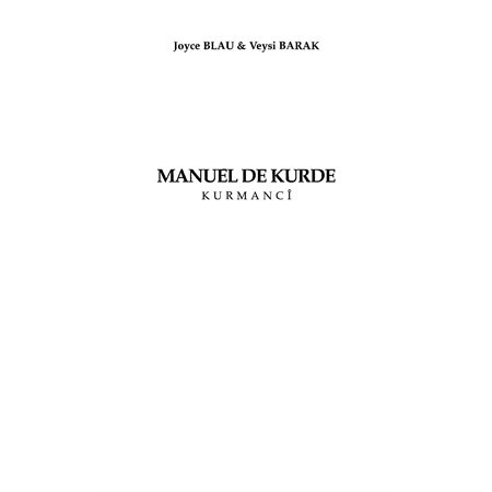 Manuel de kurde : kurmanji