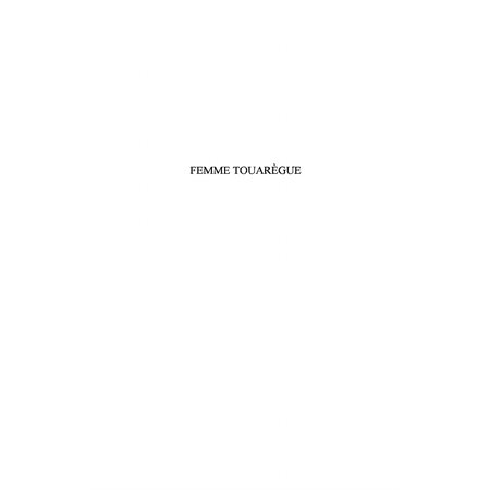 Femme Touarègue