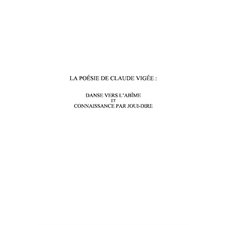 Poésie de Claude Vigée La