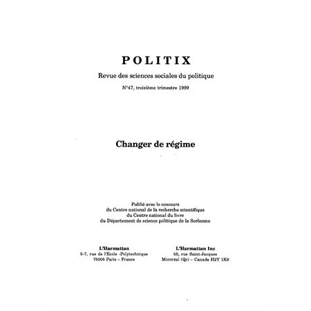 Changer de régime