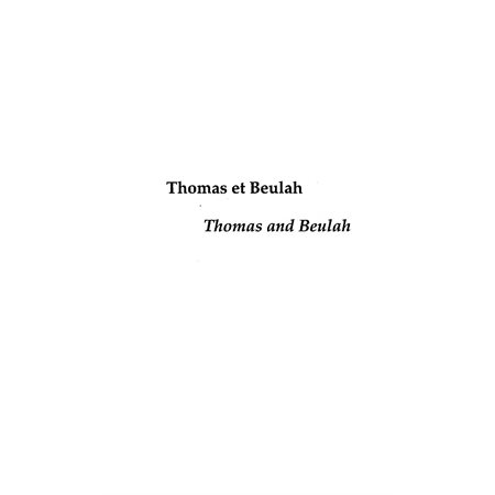 Thomas et beulah : thomas andbeulah