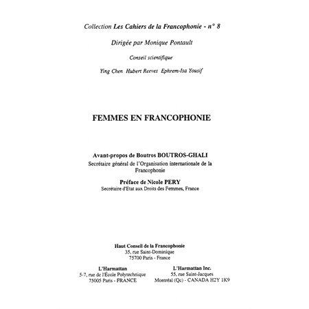 FEMMES EN FRANCOPHONIE