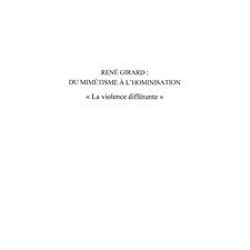 René Girard : du mimétisme à l'hominisation