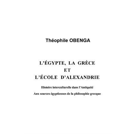 égypte la grèce et l'école d'alexandrie