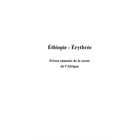 ETHIOPIE-ERYTHREE