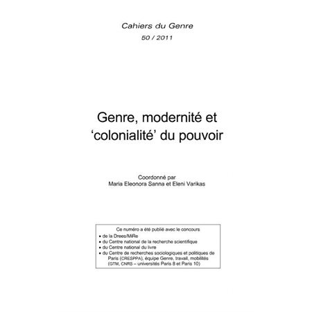 Genre, modernité et 'colonialité' du pouvoir