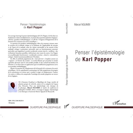 Penser l'épistémologie de Karl Popper