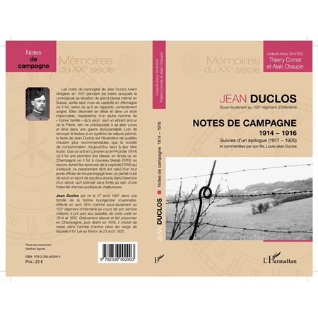 Notes de campagne (1914-1916), suivies d'un épilogue (1917-1925)