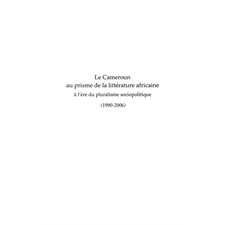 Le cameroun au prisme de la littérature africaine À l'Ère du