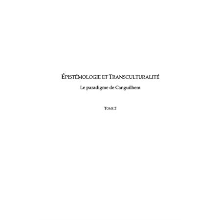 Epistémologie et transculturalité  2