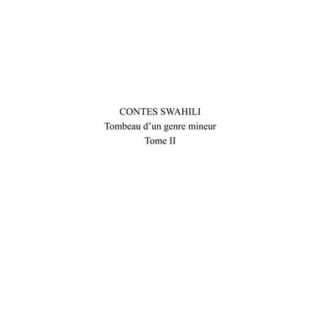 Contes Swahili (Tome 2)