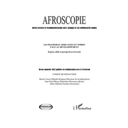 Les diasporas africaines et noires face au développement - e