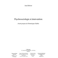 Psychosociologie et intervention