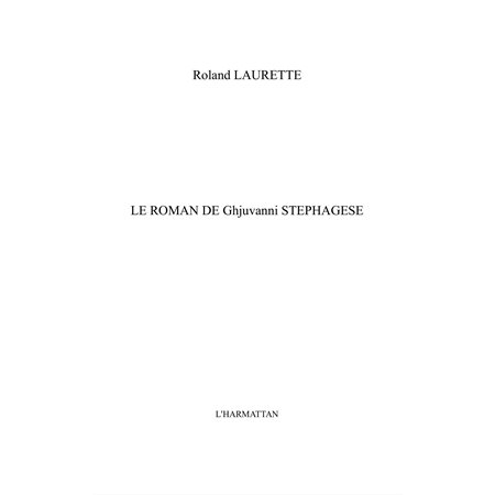 Le roman de ghjuvanni stephagese - clés pour l'affaire colon