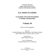 Les années lovanium (tome 1) - la première université franco