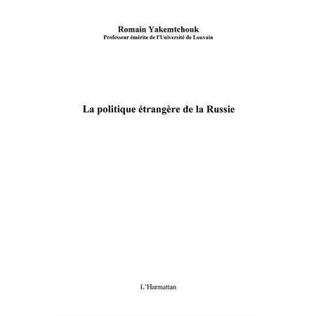 La politique étrangère de la russie