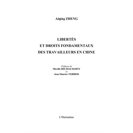 Liberté et droits fondamentaux des travailleurs en chine