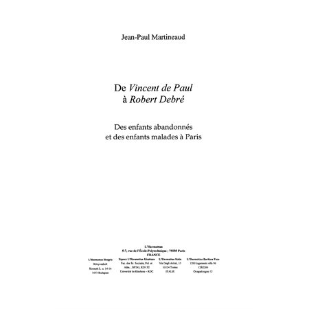 De vincent de paul à robert debre