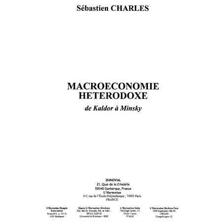 Macroéconomie hétérodoxe de kaldor a min