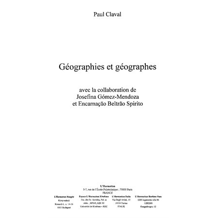 Géographies et géographes