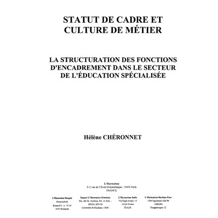 Statut de cadre et culture demétier