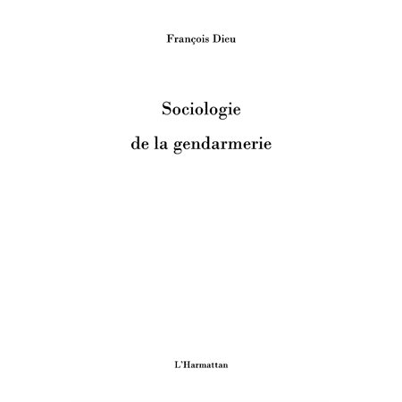 Sociologie de la gendarmerie