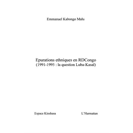 Epuration ethniques en congo (1991-1995)