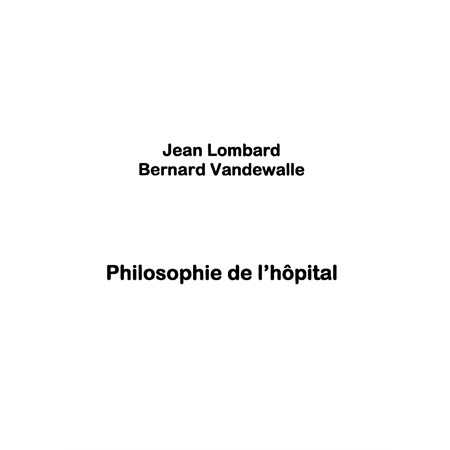 Philosophie de l'hôpital