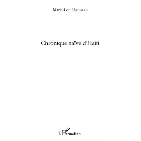 Chronique naïve d'Haïti