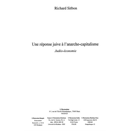 Une réponse juive à l'anarcho-capitalism