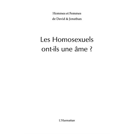 Les homosexuels ont-ils une âme ?