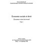économie sociale et droit t.1