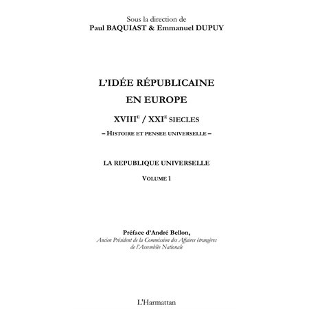 Idée républicaine en europe auxviiie  / x