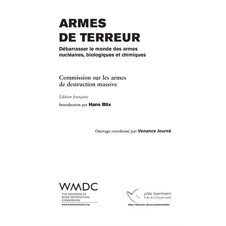 Armes de terreur - débarrasser le monde des armes nucléaires