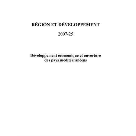 Développement économique ouverture pays