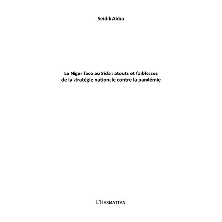 Le niger face au sida: atouts et faiblesses de la stratégie