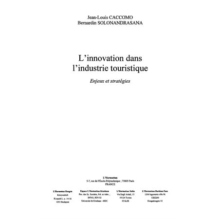 Innovation dans l'industrie touristique